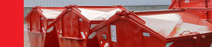 Drei Container hintereinander
