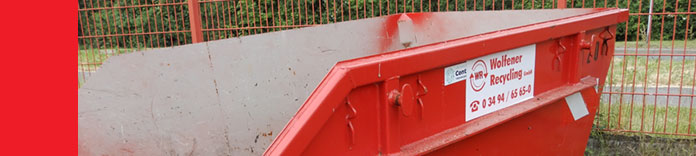 Ein leerer Container