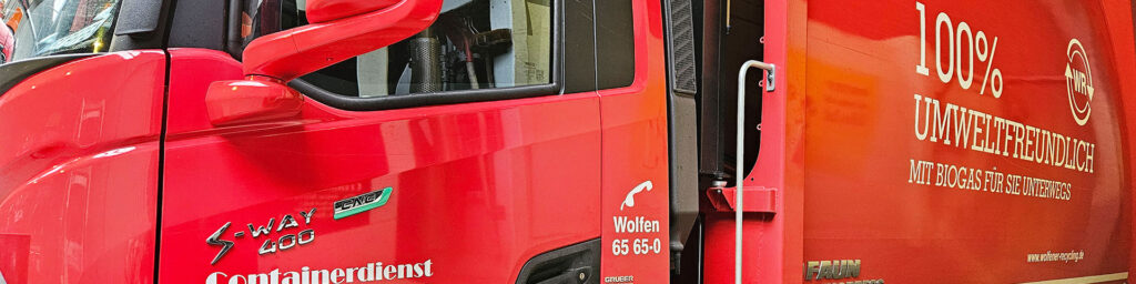 Foto | Das biogasbetriebene Sammelfahrzeug